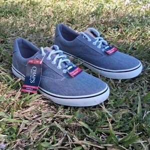 Chaps Men's Gray Canvas Sneakers